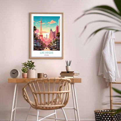 Bright Lights, Vegas Nights Travel Wall Art Print for Your Home