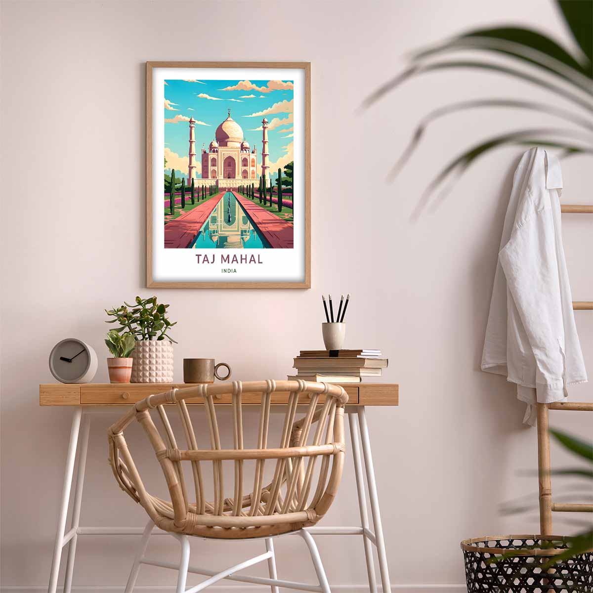Journey to India Taj Mahal Travel Art for Your Wall