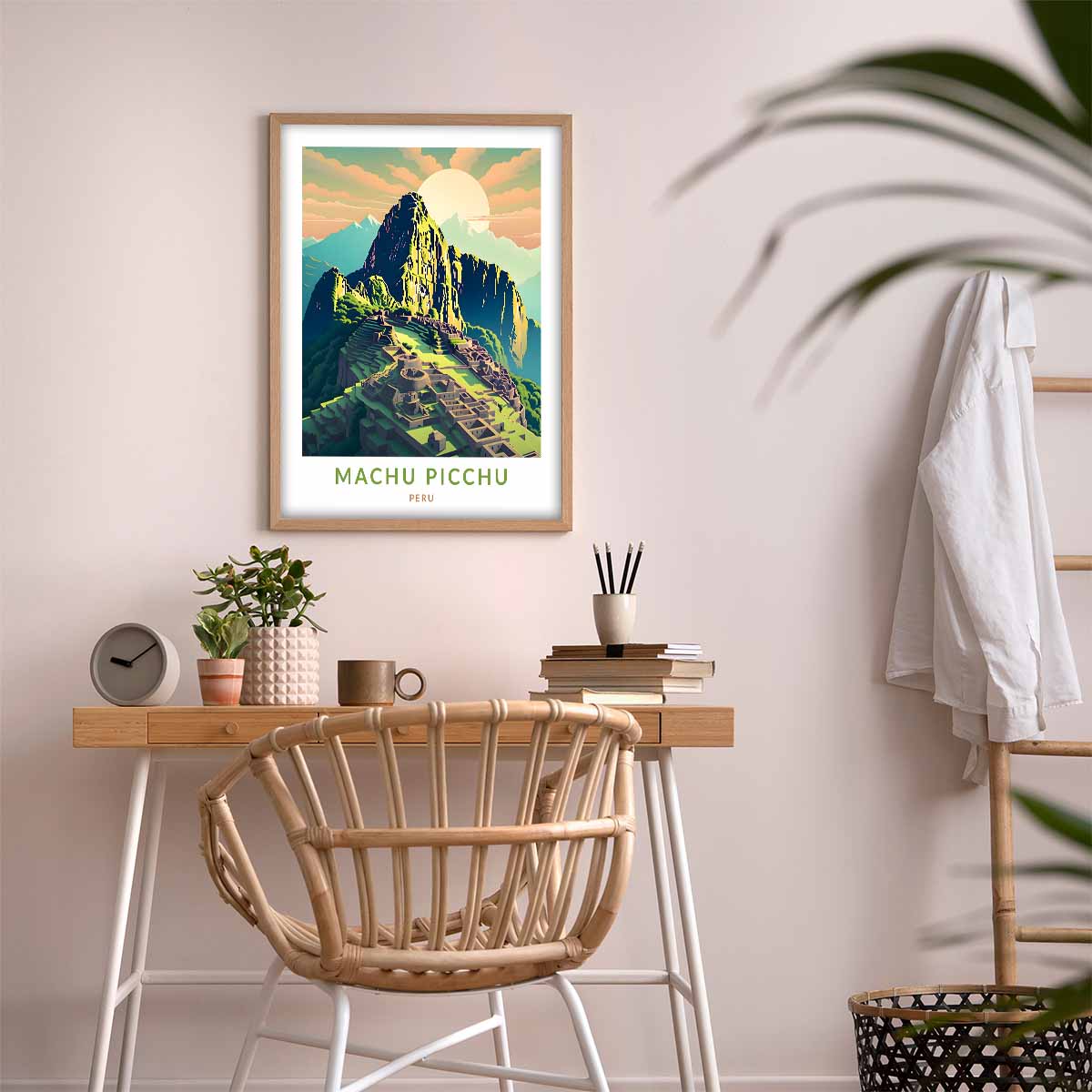 Machu Picchu Peru Travel Poster  Wall Art for Home Décor