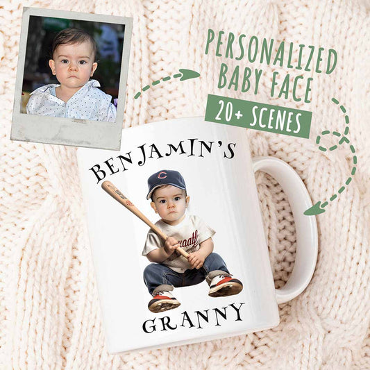 Personalized Baby Face Mug - Perfect Gift For Granny
