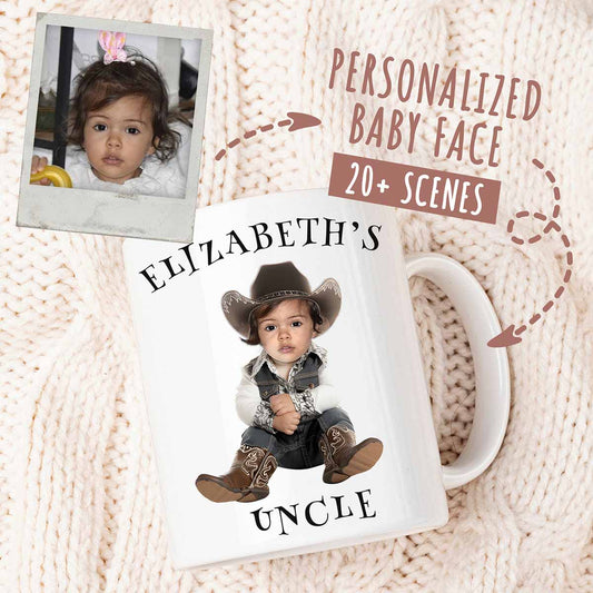 Personalized Baby Face Mug - Perfect Gift For Uncle
