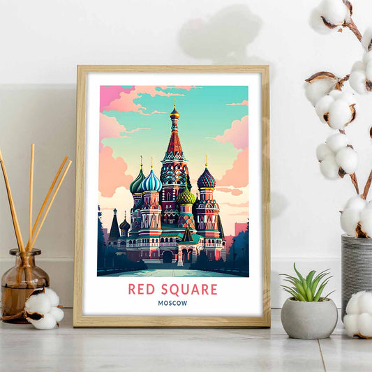 Russian Elegance Red Square Moscow Travel Art for Your Walls