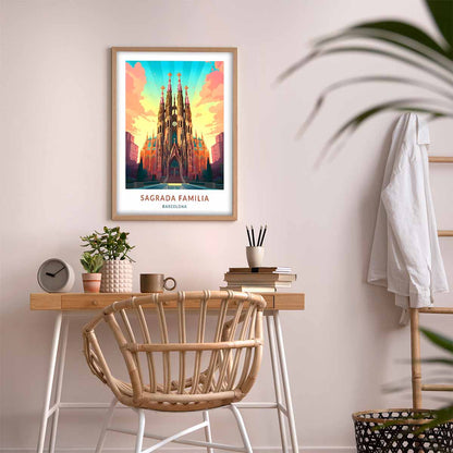 Sagrada Familia A Barcelona Masterpiece - Travel Poster Art