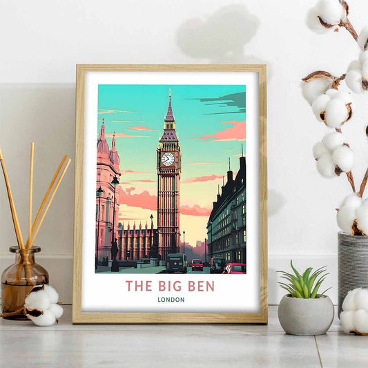 The Big Ben London Travel Poster - Elegant Wall Art