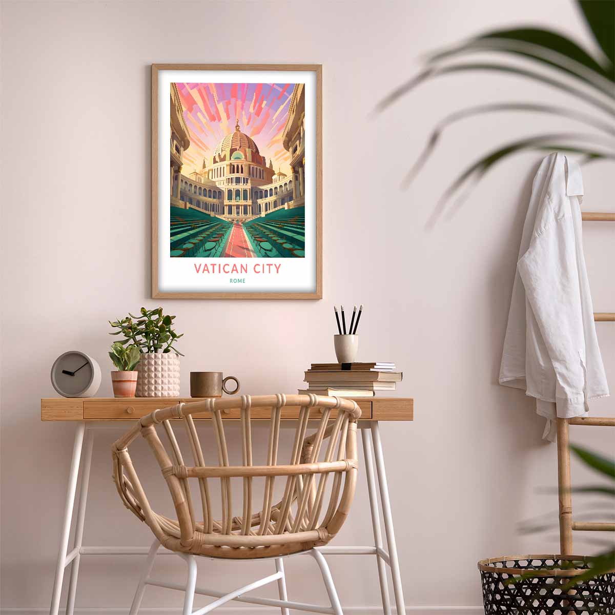 Vatican City Majesty Rome Travel Poster for Stylish Wall Decor