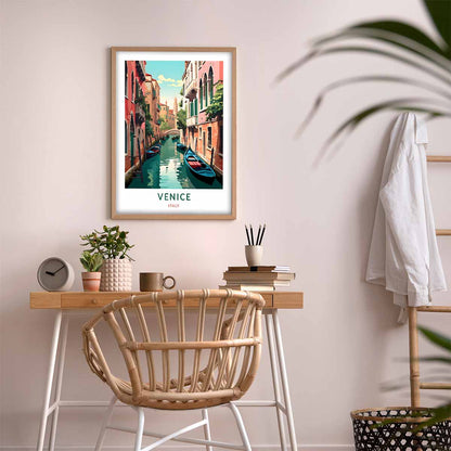 Venice Italy Travel Poster  Wall Art for Home Décor